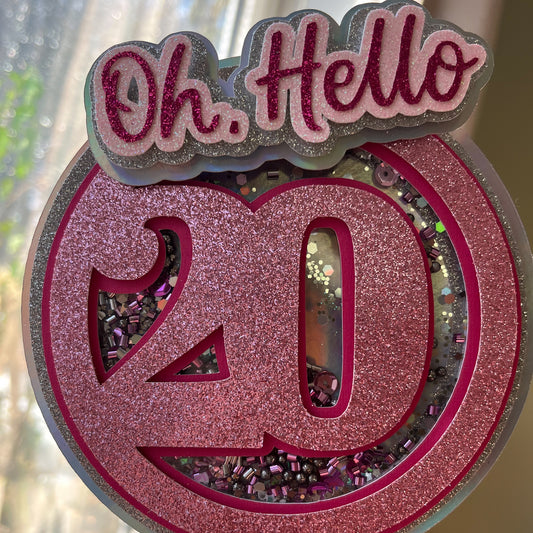 Oh Hello Birthday Number - Cake Topper