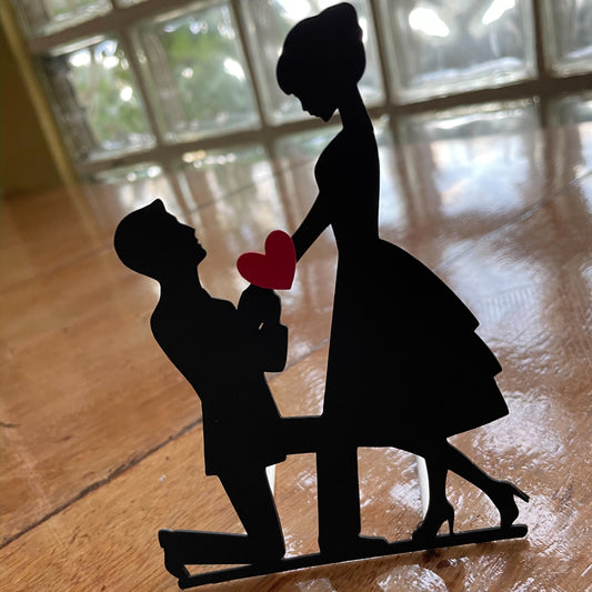 Wedding Proposal - Cake Topper